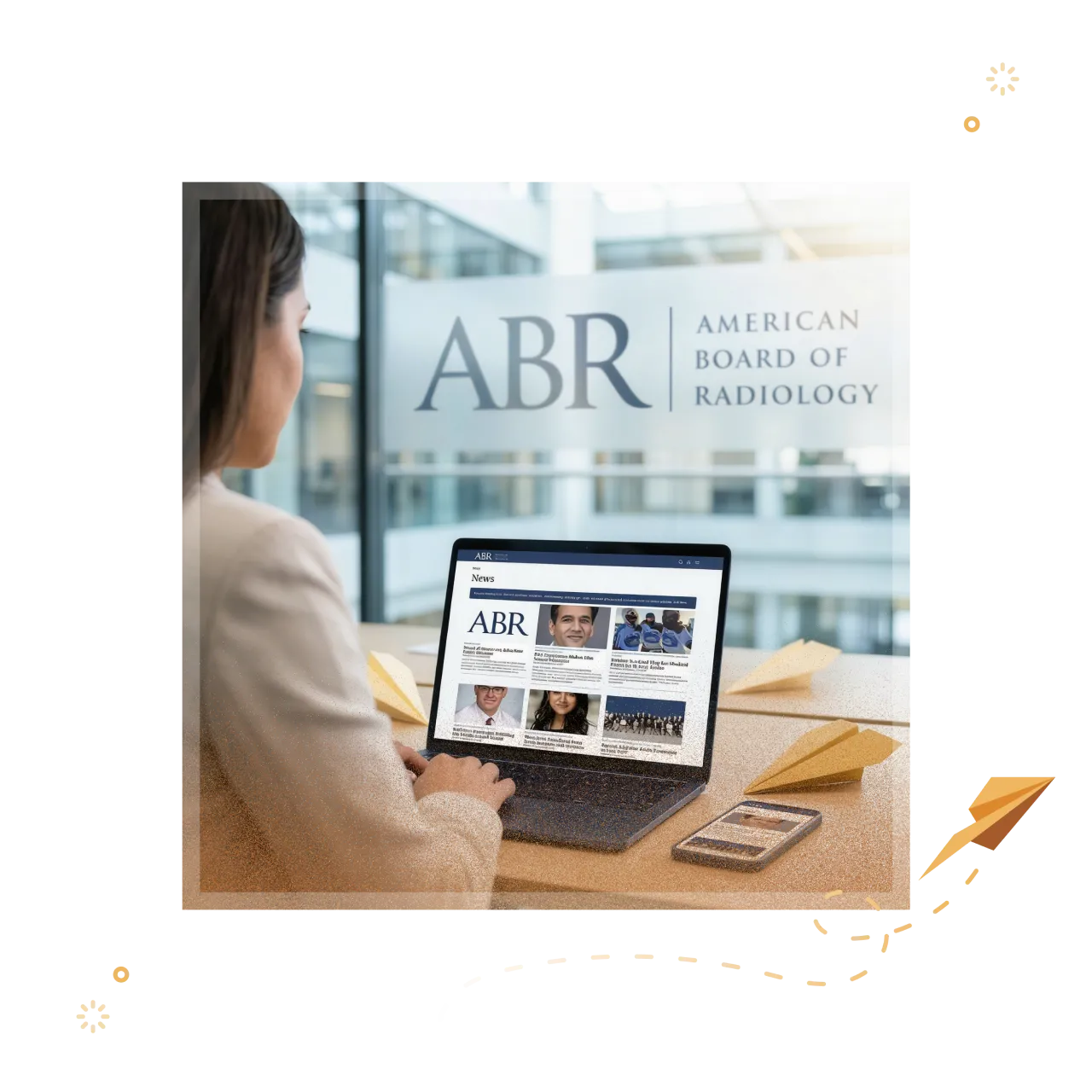 The news section of the new A-B-R website.