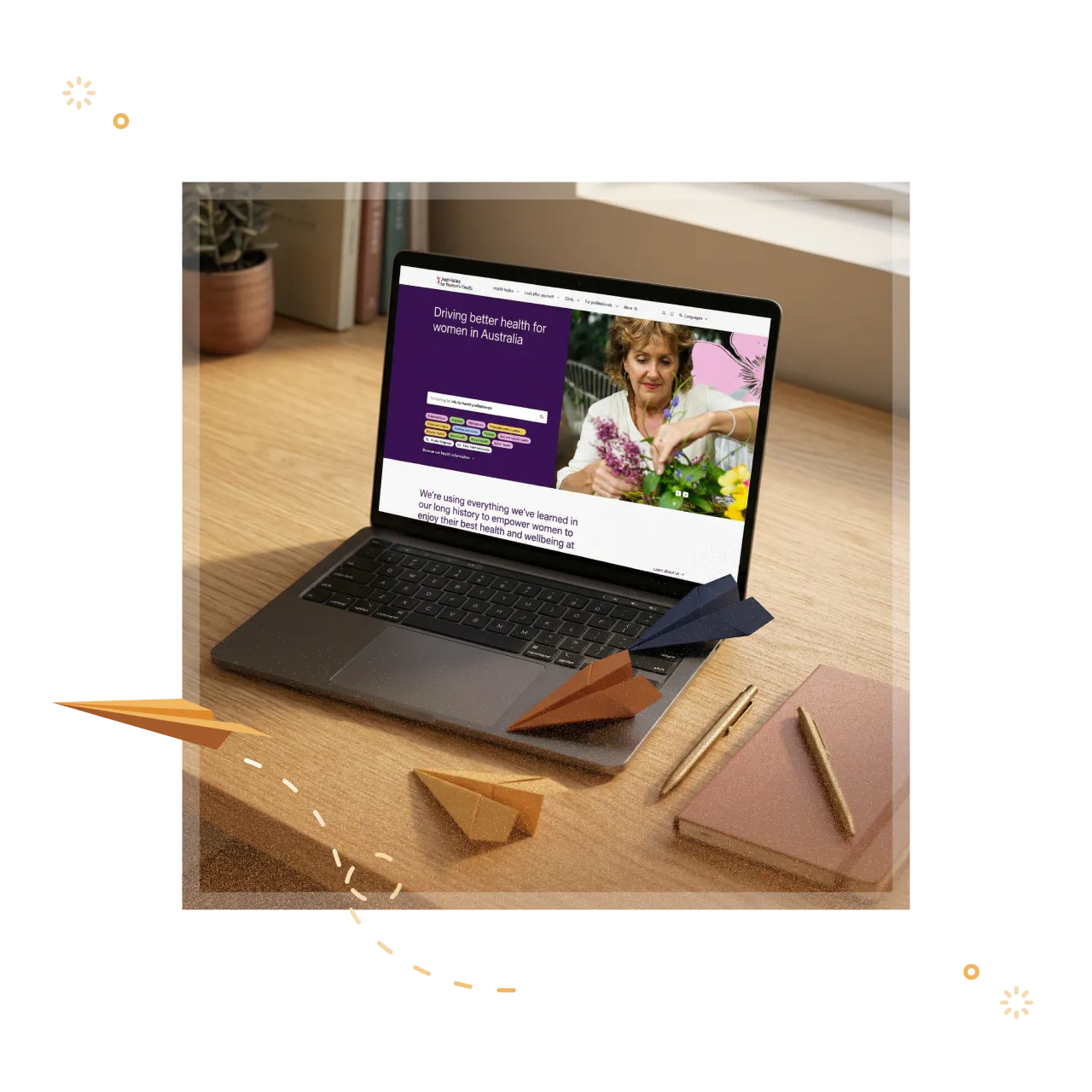 New home page of the Jean Hailes for Women's Health website.